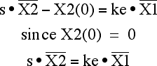 Equation for X2 in the Laplace domain