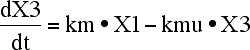 Differential equation for X3