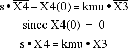 Equation for X4 in the Laplace domain