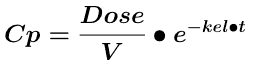 Cp as a function of time