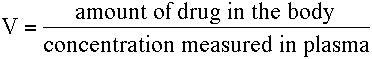 Defining equation for V