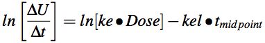 Equation for ln(R/E)