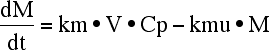 Equation for dM/dt