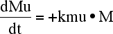 Equation for dMu/dt