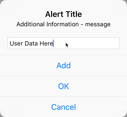Alert example